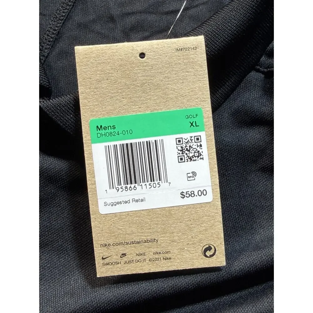 Nike Dri-fit Tee Men Sz XL Black Brand New‎